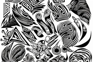 Peruvian art tattoo idea