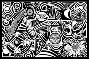 Peruvian art tattoo idea