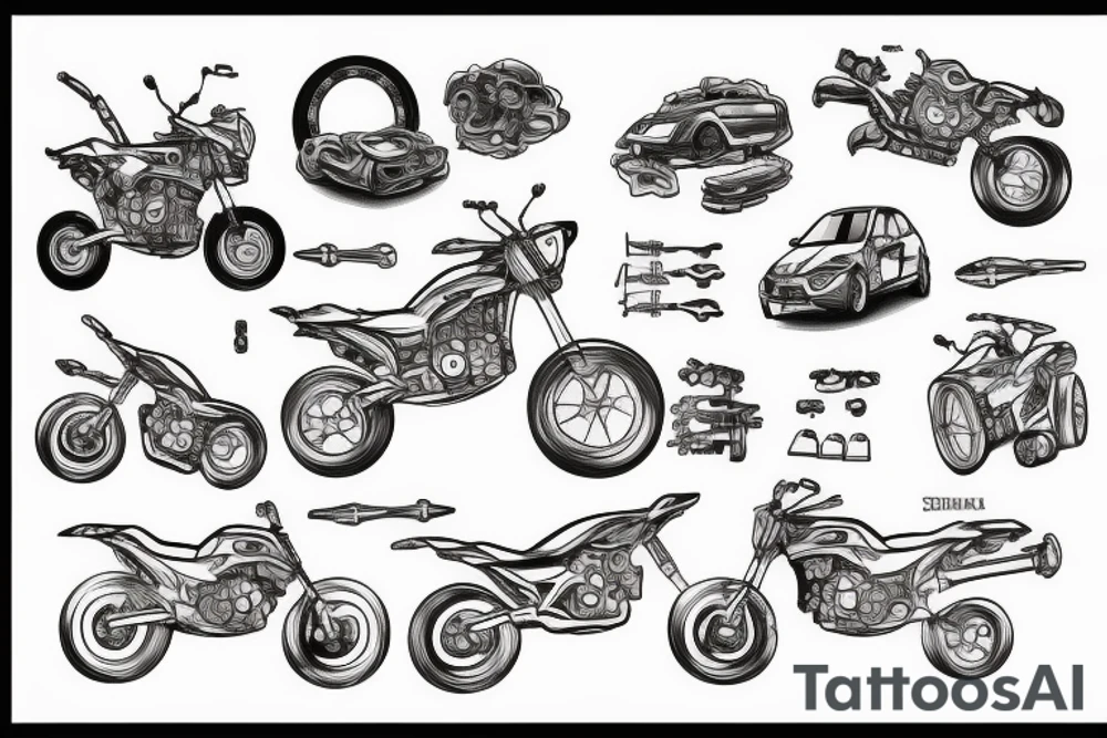 Subaru mechanic tattoo idea