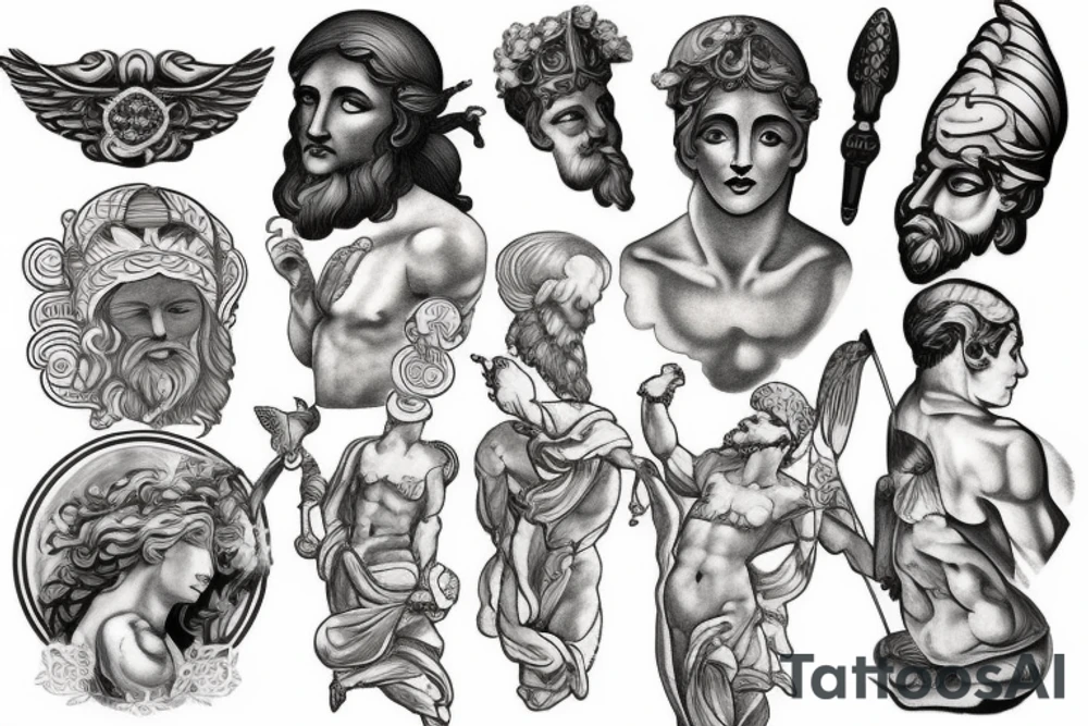 Greek Gods tattoo idea