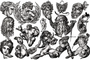 Greek Gods tattoo idea