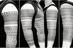 Scandinavian Viking tattoo sleeve tattoo idea