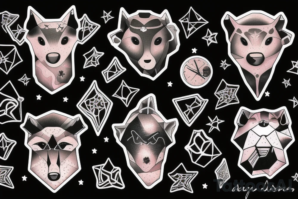 Ursa maior constellation tattoo idea