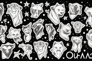Ursa maior constellation tattoo idea
