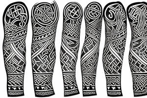 Viking tattoo sleeve tattoo idea