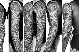 rune tattoo sleeve tattoo idea