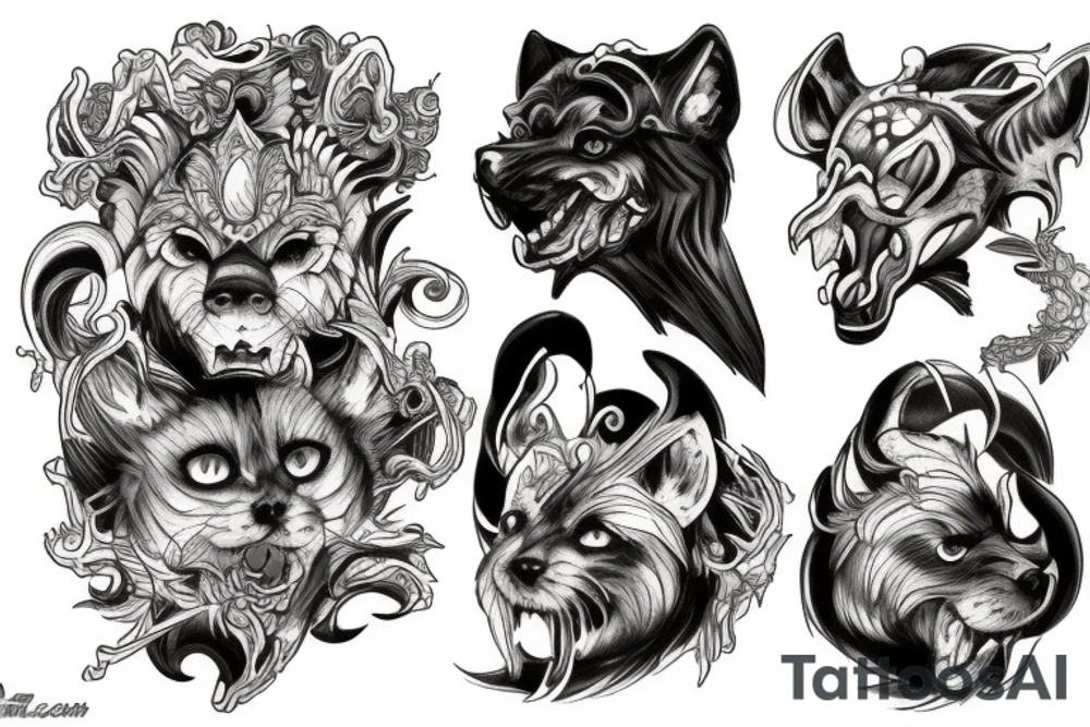 cerberus tattoo idea