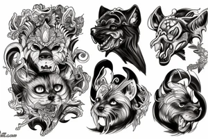 cerberus tattoo idea