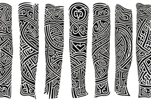 rune tattoo sleeve tattoo idea