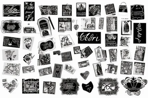 Old hotel room key tattoo idea