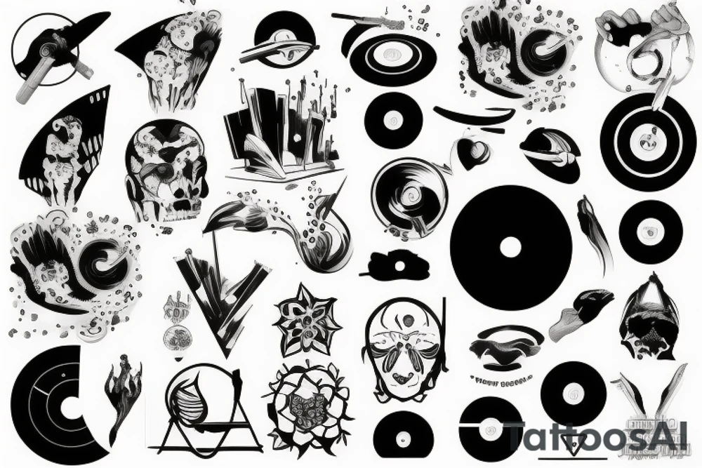 Vinyl LP tattoo idea