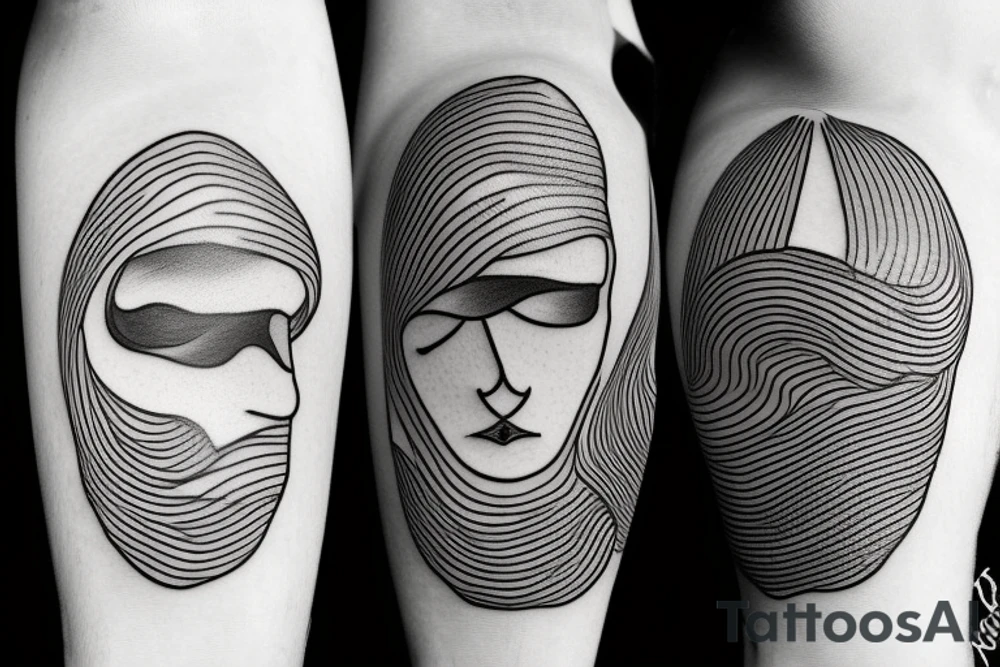 3 lines with dates tattoo idea