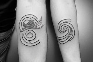 3 lines with dates tattoo idea