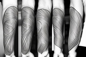 Lines with significant meaning tattoo idea