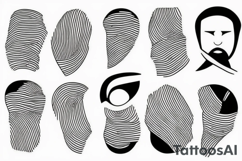 Lines with significant meaning tattoo idea
