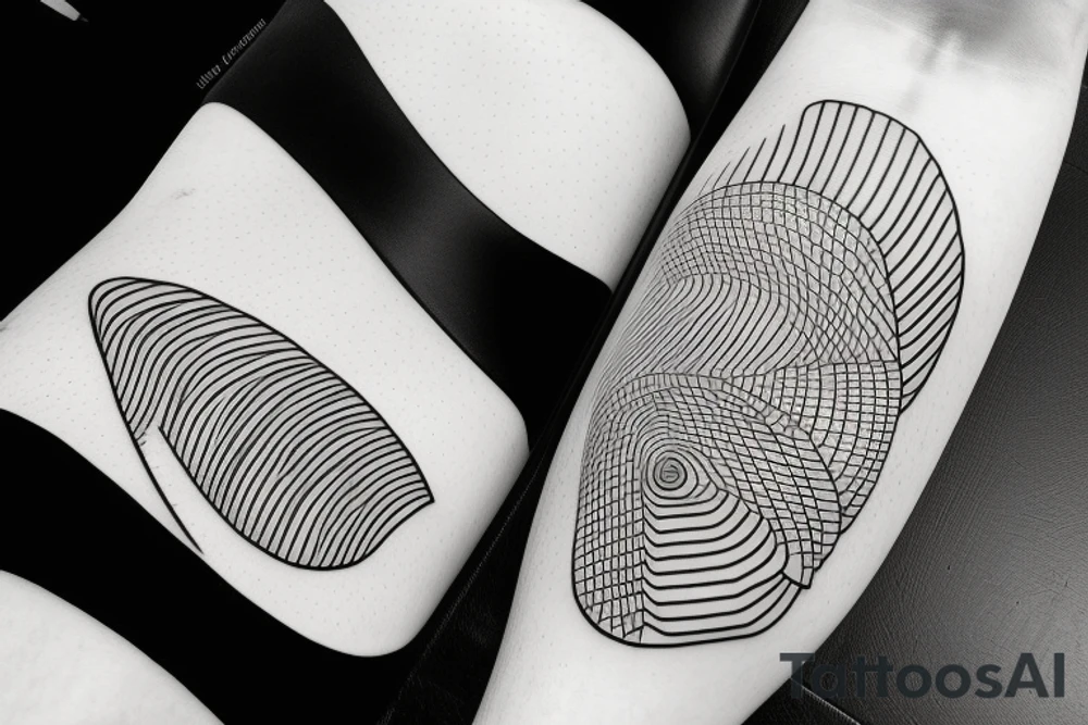 Lines with significant meaning tattoo idea