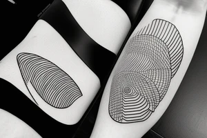 Lines with significant meaning tattoo idea