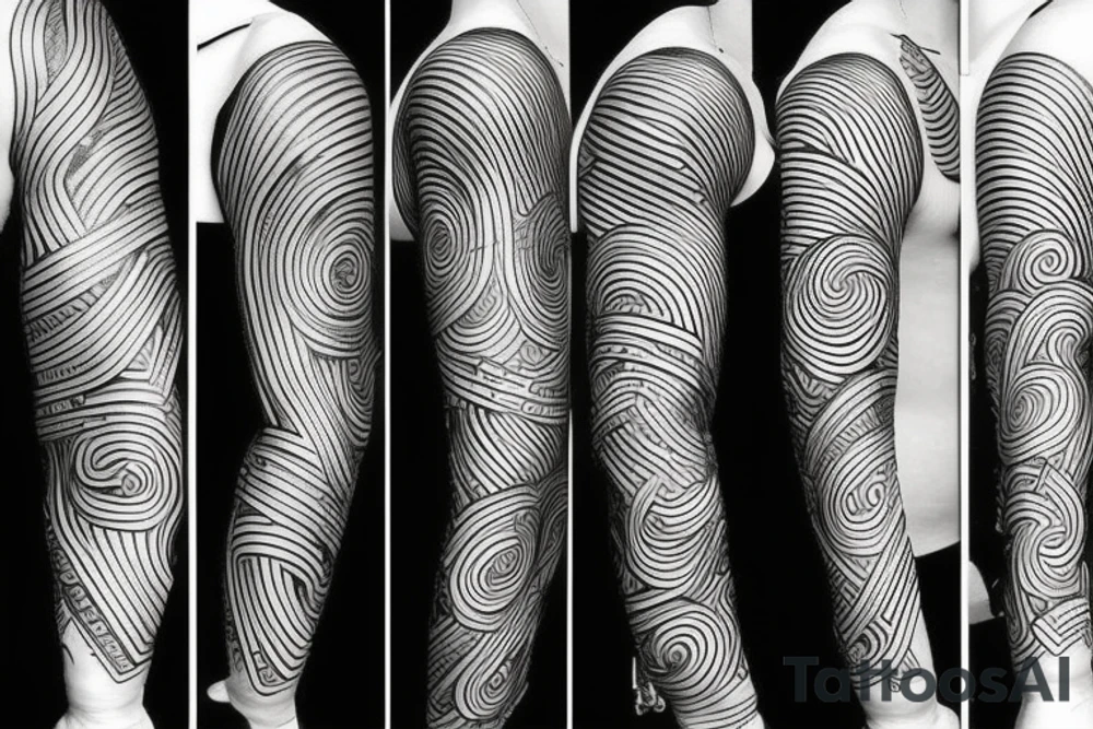 Lines with significant meaning tattoo idea