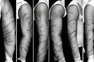 Lines with significant meaning tattoo idea
