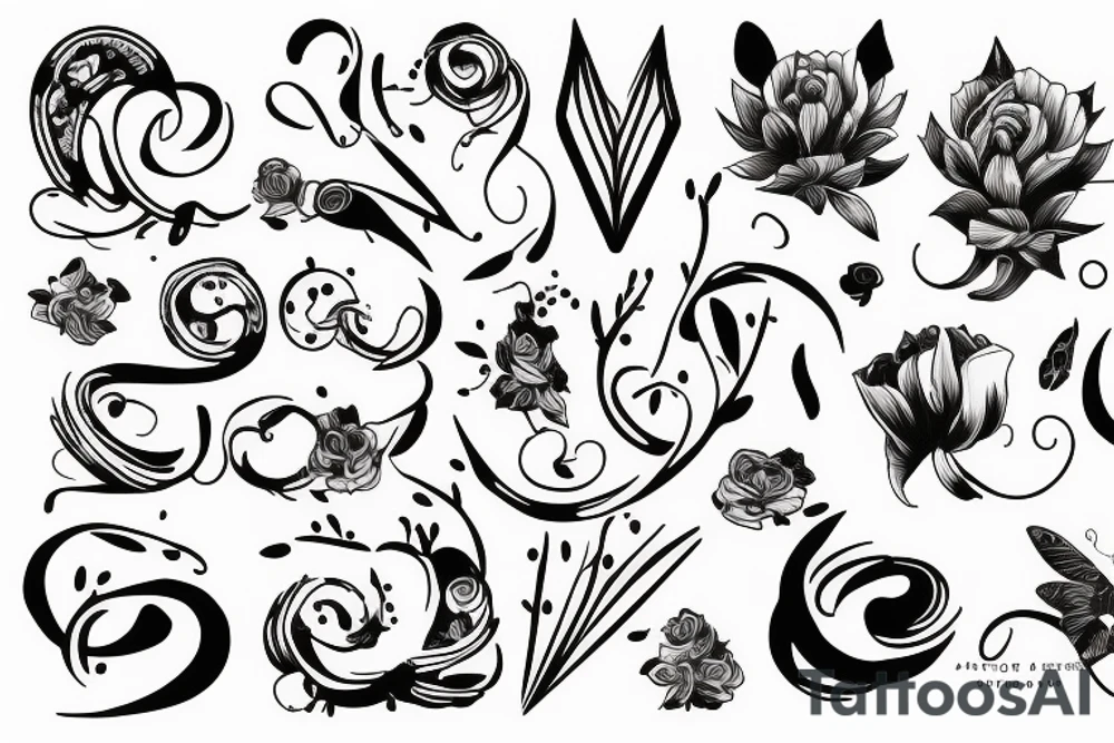 Line with significant meaning tattoo idea