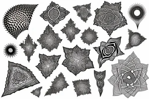 fractal geometry tattoo idea