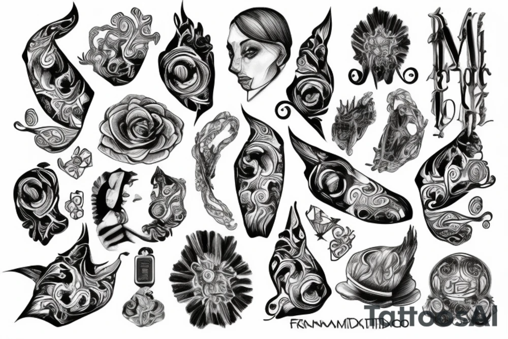 Freehand enzo tattoo idea