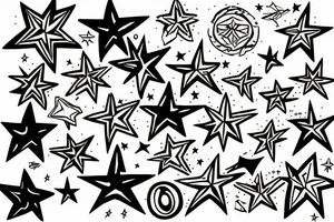 stars tattoo idea