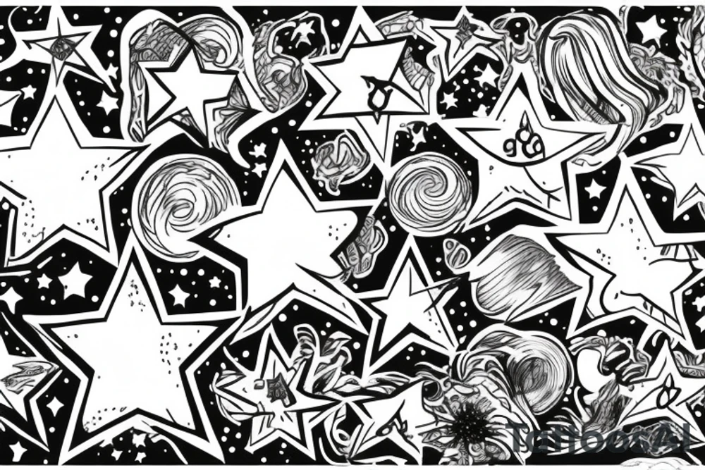 stars tattoo idea