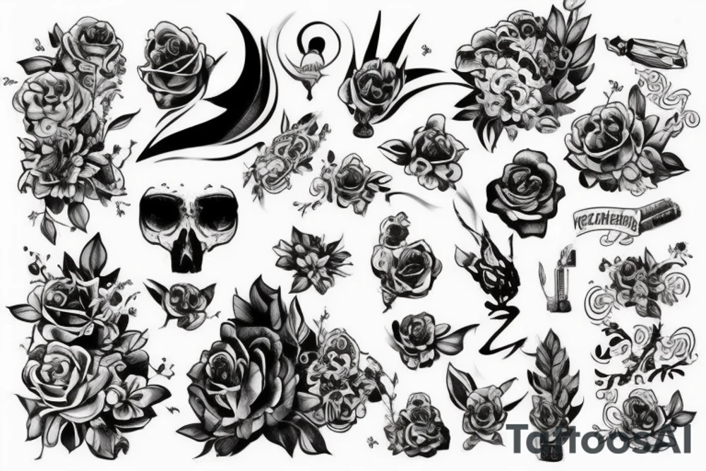 мальчишка в шортах и расшнурованных ботинках tattoo idea