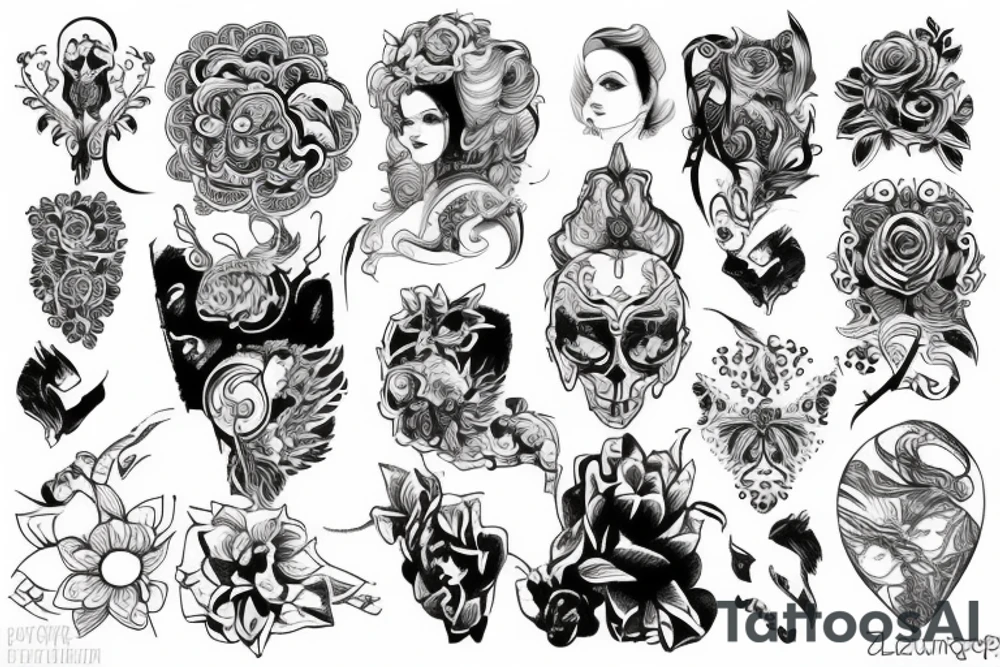 череп tattoo idea