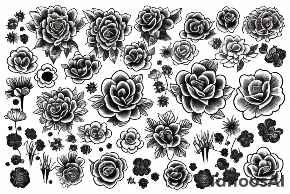 Flowers tattoo idea