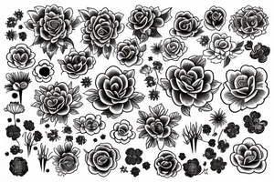 Flowers tattoo idea