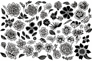 Flowers tattoo idea