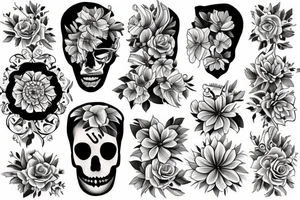 Flowers tattoo idea