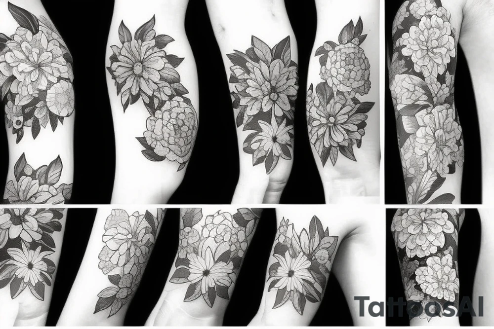 Flowers tattoo idea