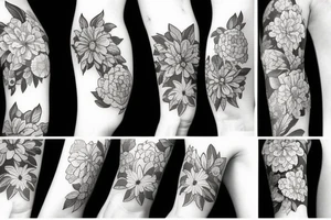 Flowers tattoo idea