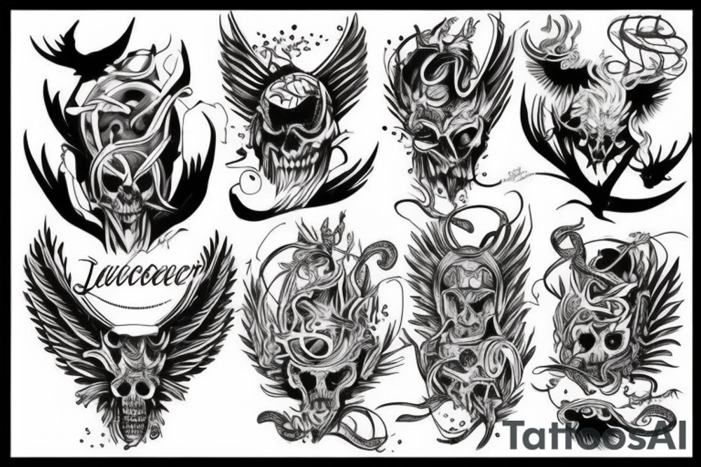 lucifer tattoo idea