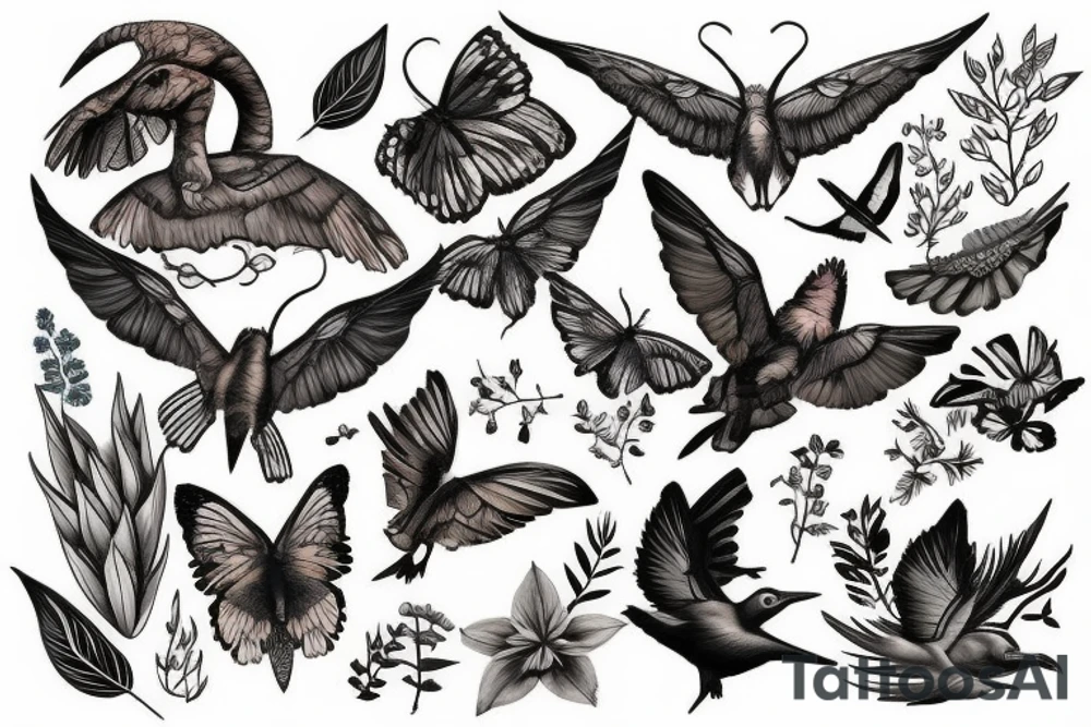 Nature scene tattoo idea