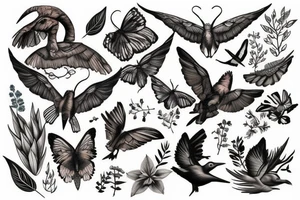 Nature scene tattoo idea