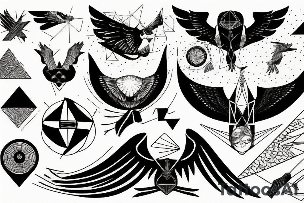 Icarus falling tattoo idea