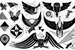 Icarus falling tattoo idea