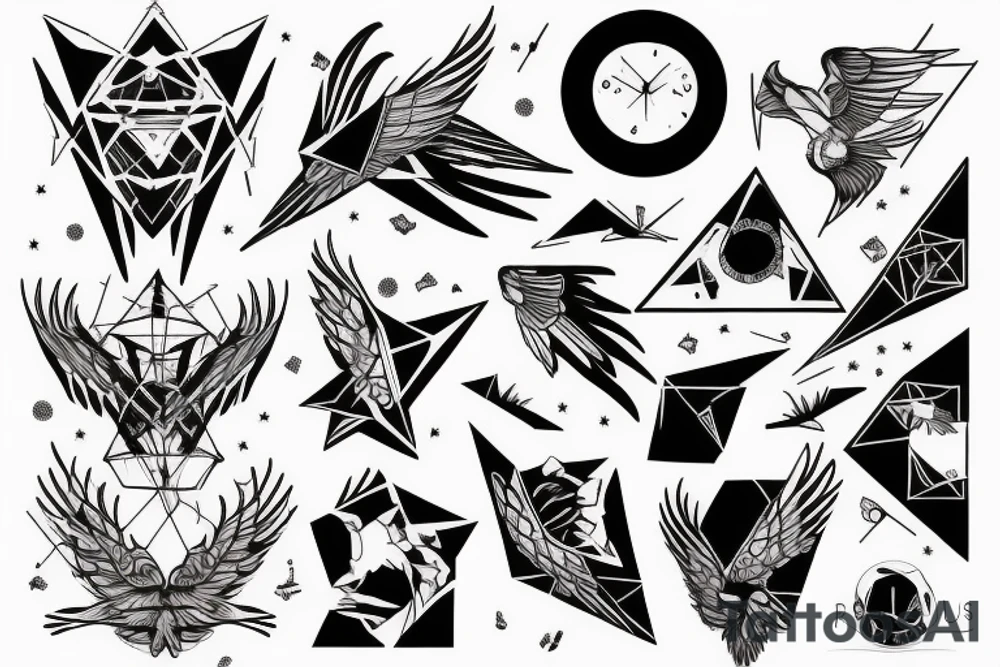 Icarus falling tattoo idea