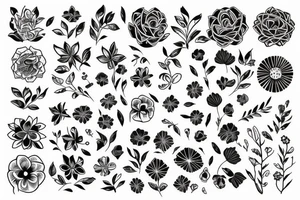 floral tattoo idea