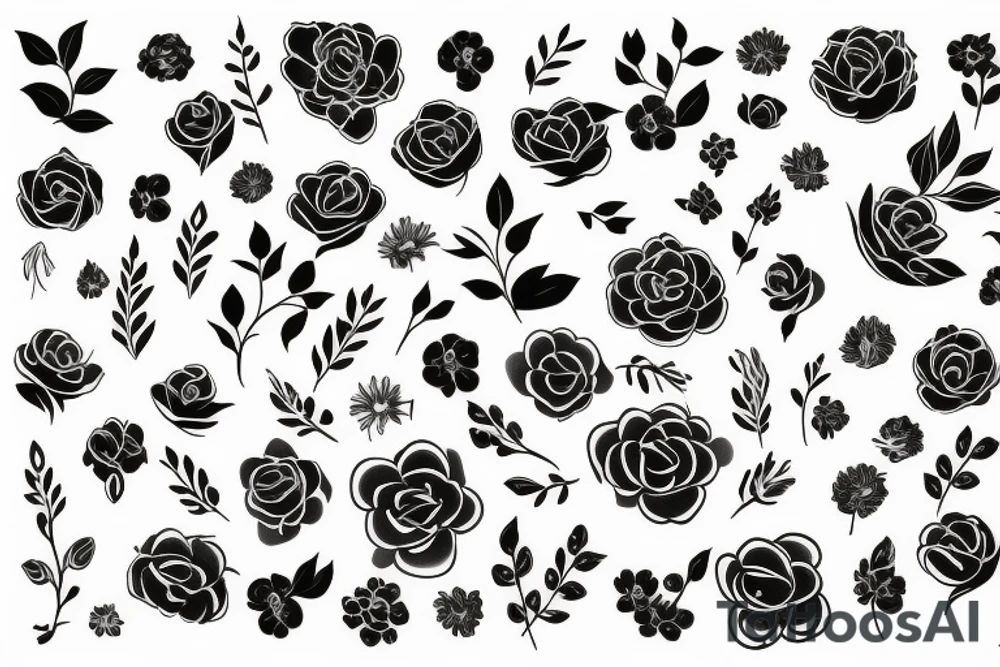 floral tattoo idea