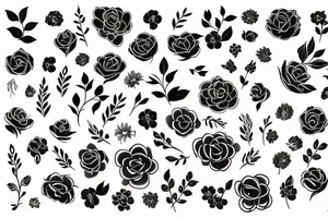 floral tattoo idea