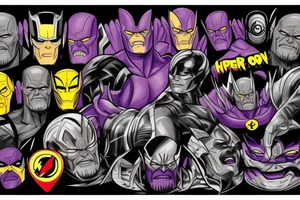 Super hero scene tattoo idea