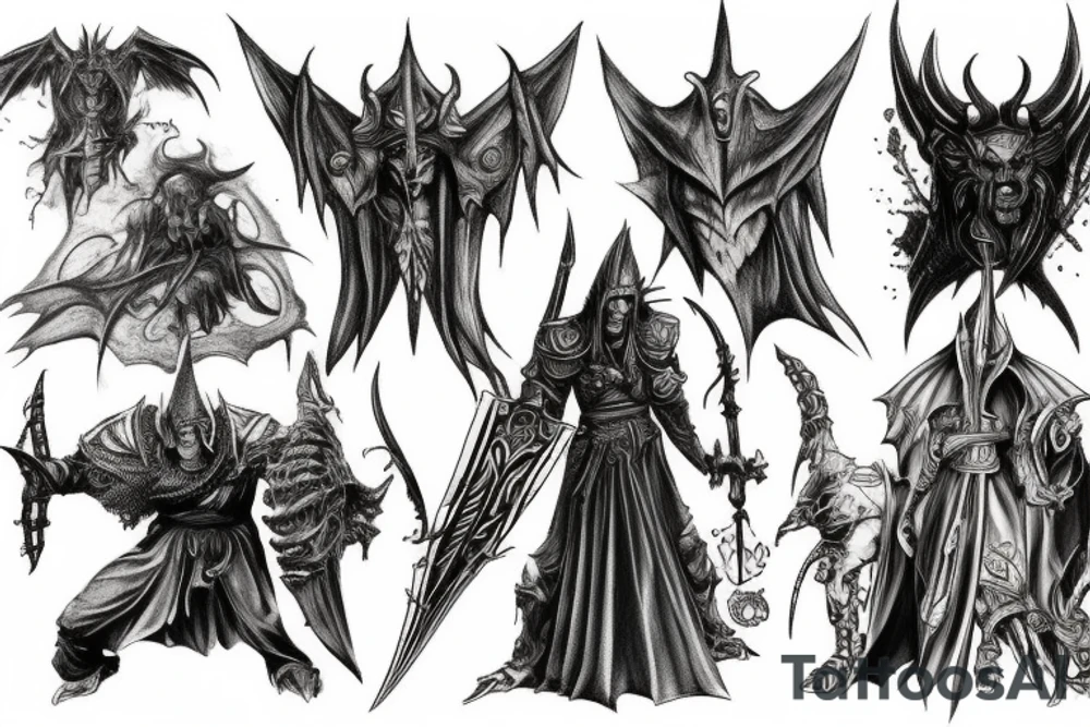 Demon souls magic tattoo idea