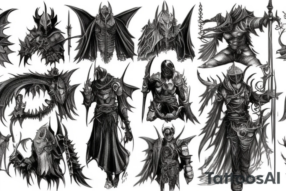 Demon souls magic tattoo idea