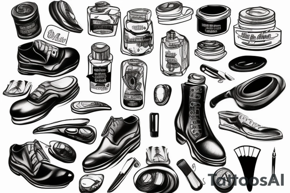 shoe polish tattoo idea