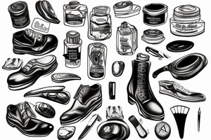 shoe polish tattoo idea